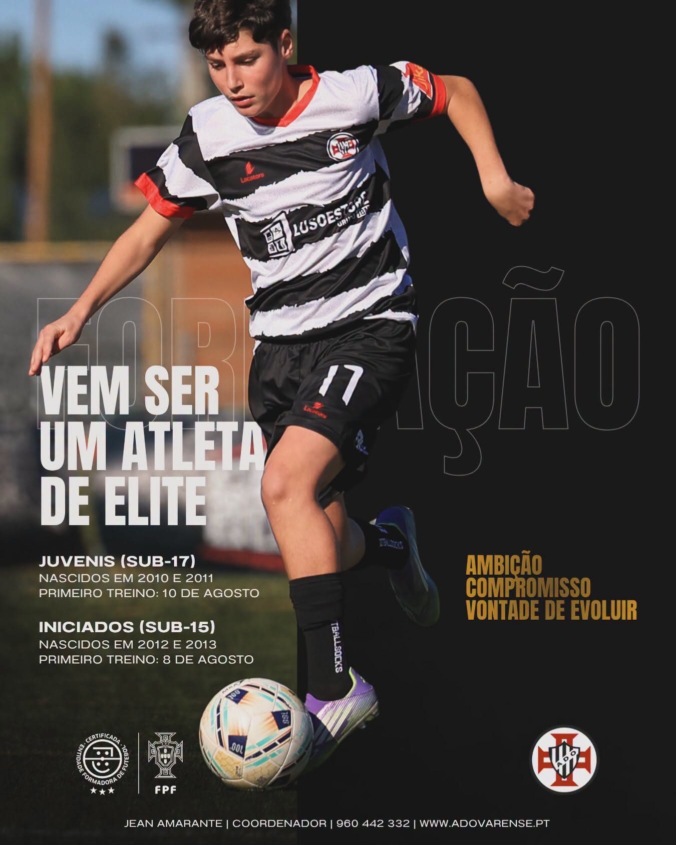 Do you want to be an Elite athlete at Ovarense?
