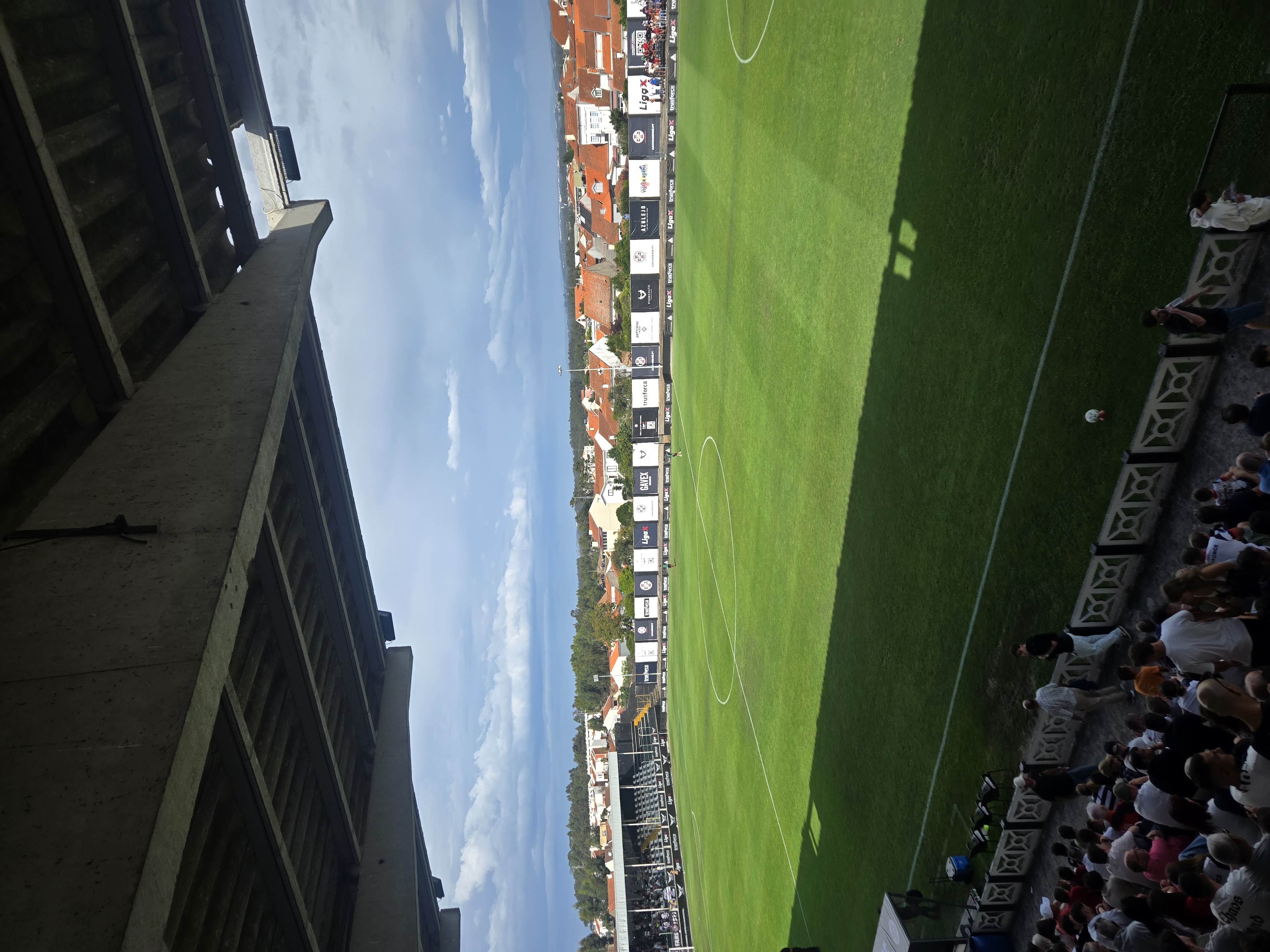 Vista do relvado antes do jogo